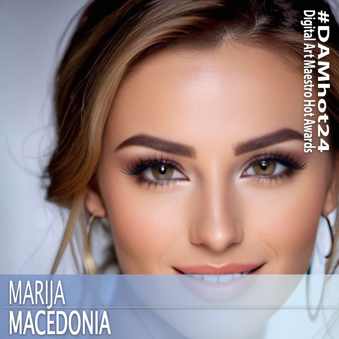 AI beauty contestant from Macedonia. 1girl, blurry, blurry background, blurry foreground, brown eyes, depth of field, eyelashes, face, forehead, grey background, lips, looking at viewer, motion blur, nose, parted lips, photorealistic, realistic, solo, teeth